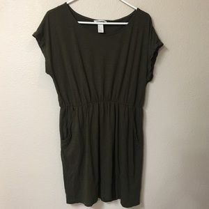 H&M dress forest green